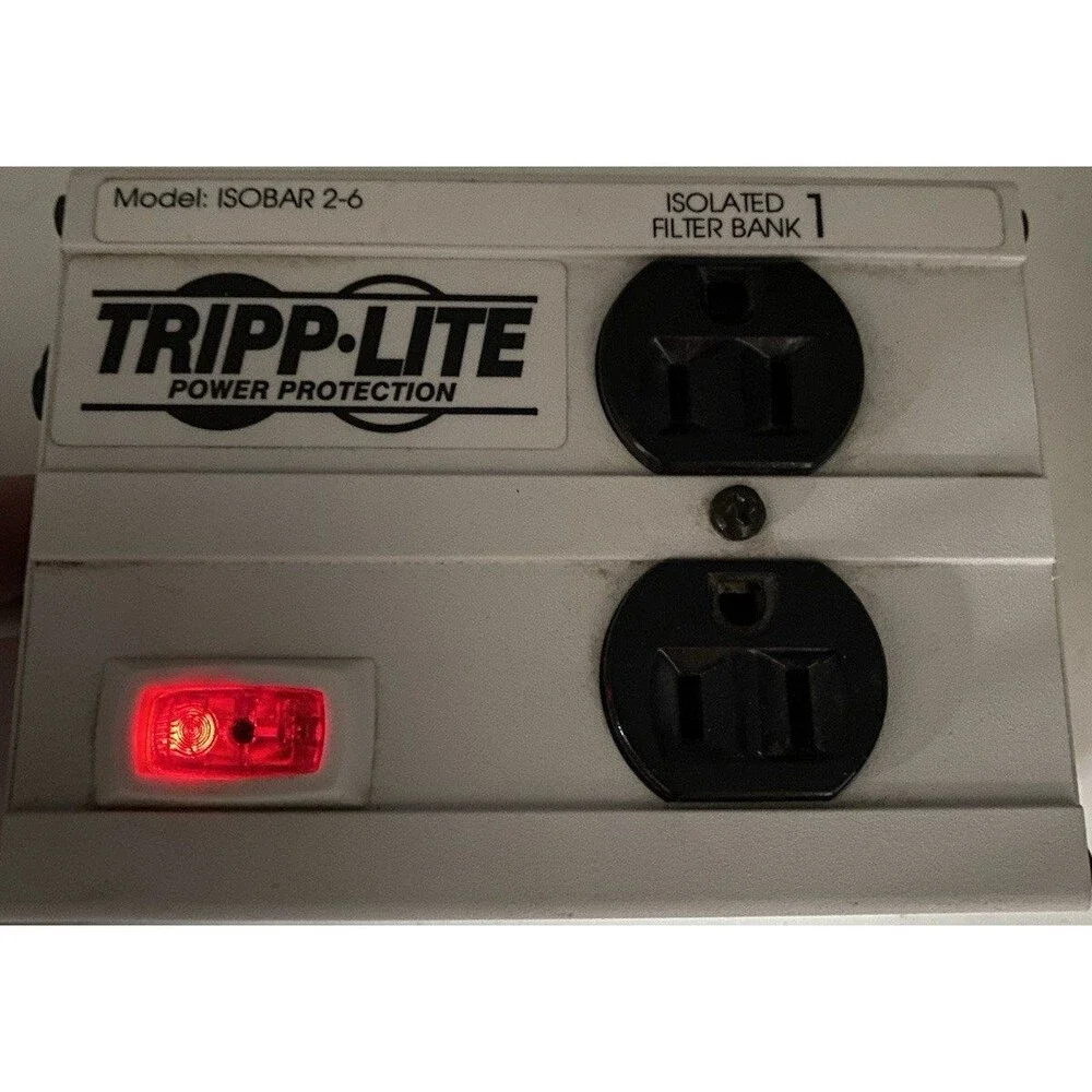 Tripp Lite ISOBAR 2-6 Surge Protector 2 Outlet 1800J 10ft 120V 15A